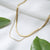 Double layers chain, set of two chains, minimalist necklace