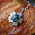 Flower australian opal necklace