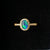 Halo Australian Triplet Opal Ring