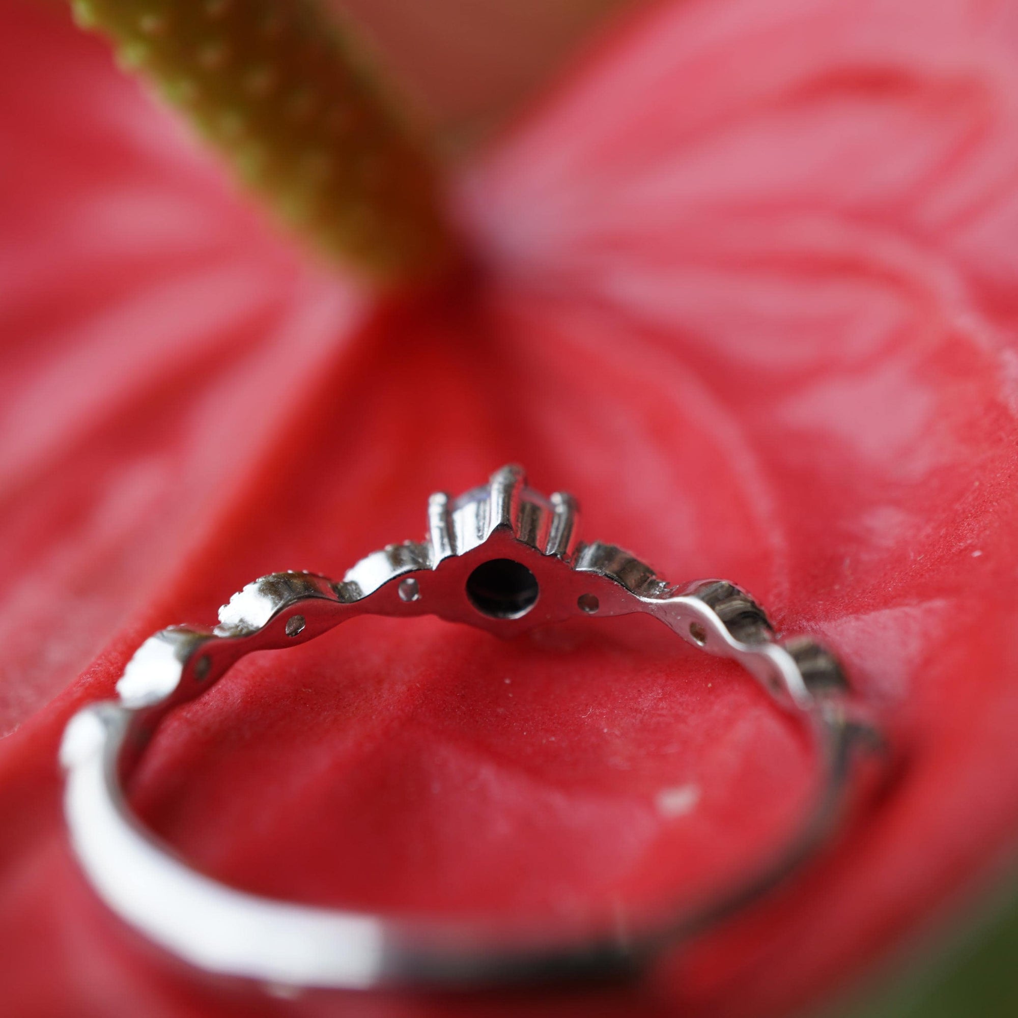 Dainty Australian opal ring