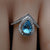 Droplet london blue topaz ring