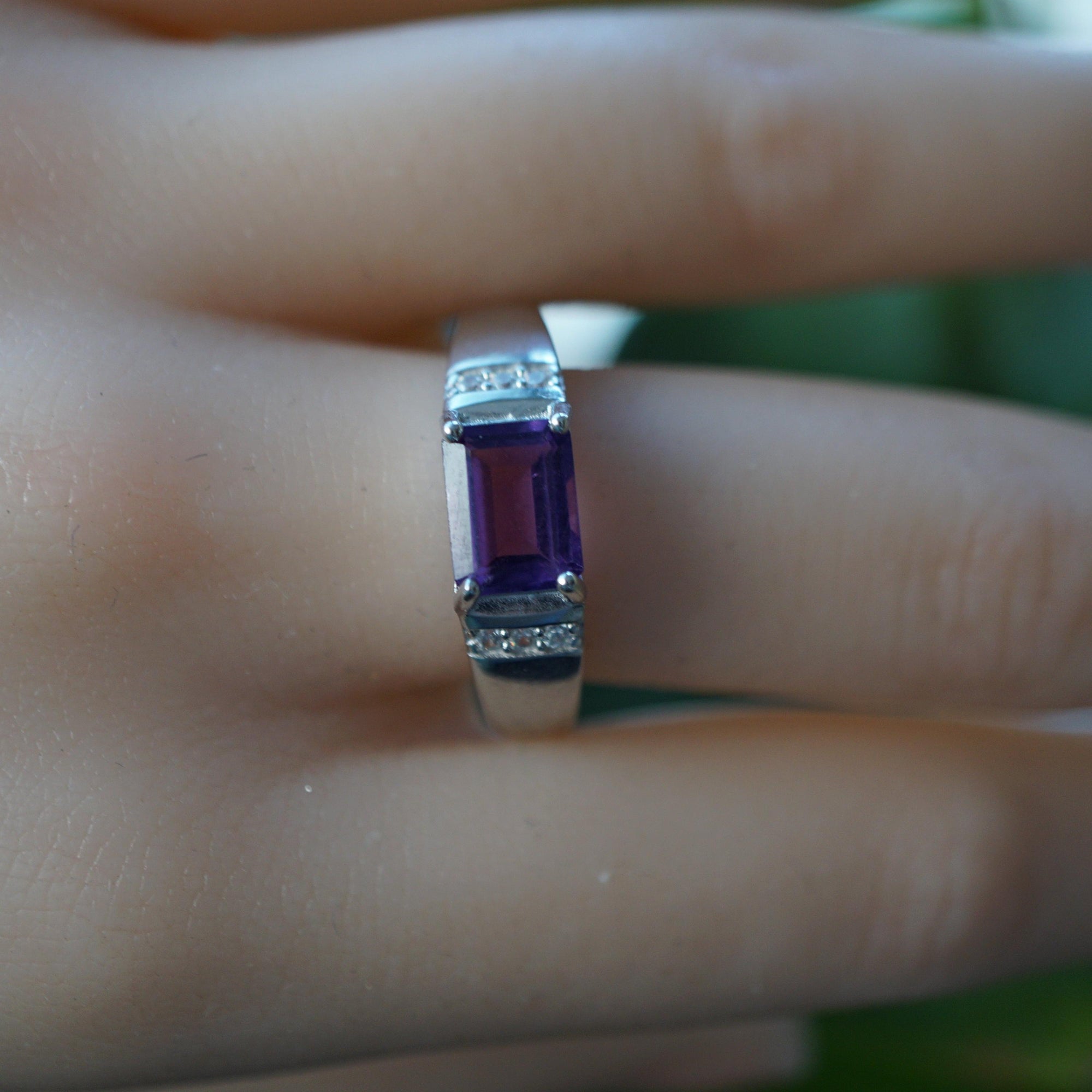 Amethyst Gemstone Ring