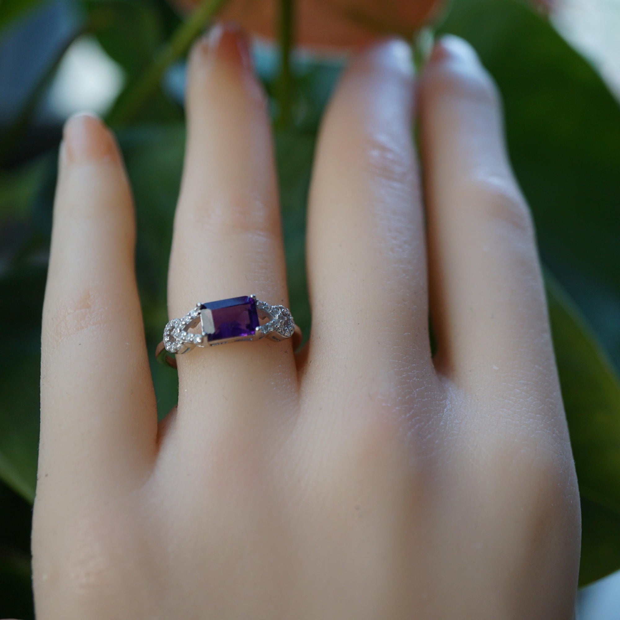 Amethyst Gemstone Ring