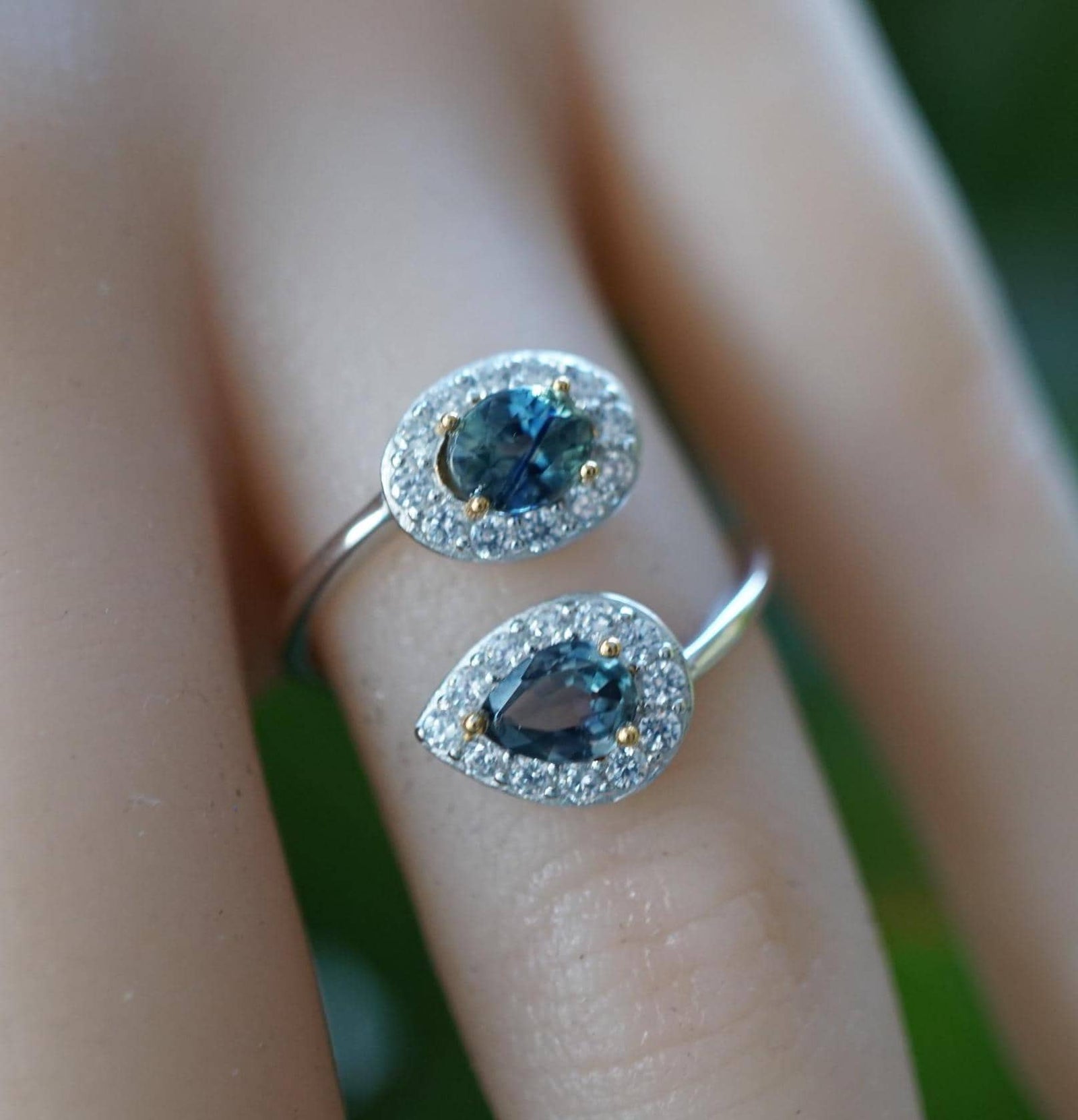 Double Sapphire Ring