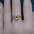 Droplet citrine ring