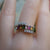 Rainbow tourmaline ring