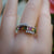 Rainbow tourmaline ring