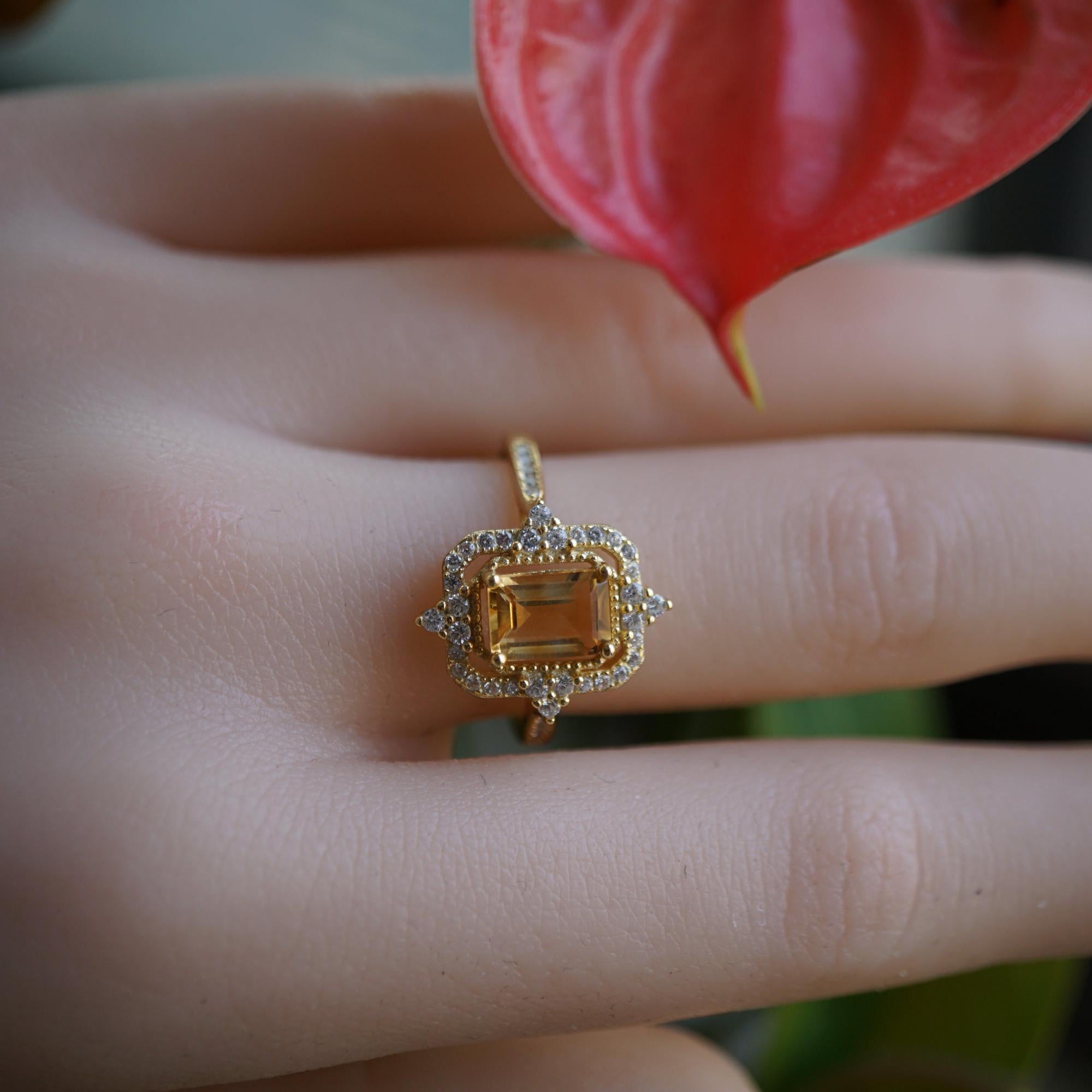 Citrine ring