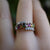 Rainbow tourmaline ring