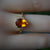 Big pear citrine ring