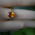 Big pear citrine ring