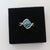 Green Aurora Australian Black Opal Ring In 925 Sterling Silver With Cubic Zirconias