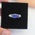 Stunning Purple Black Australian Opal Ring