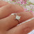 Simple twist Australia white opal ring, Size US 8