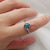 Oval Austrlian opal ring, size US 8