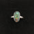 Minimalist Austrlian opal ring, simple ring, US 6 3/4