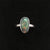 Minimalist Austrlian opal ring, simple ring, US 6 3/4