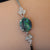 Galaxy Green Natural Australian Black Opal Bracelet