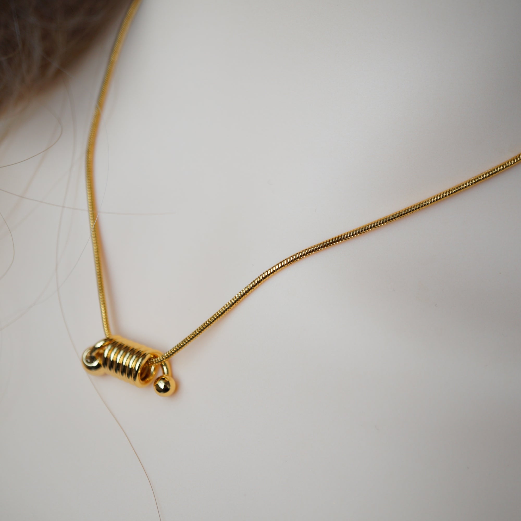 Coil Minimalist Pendant Necklace