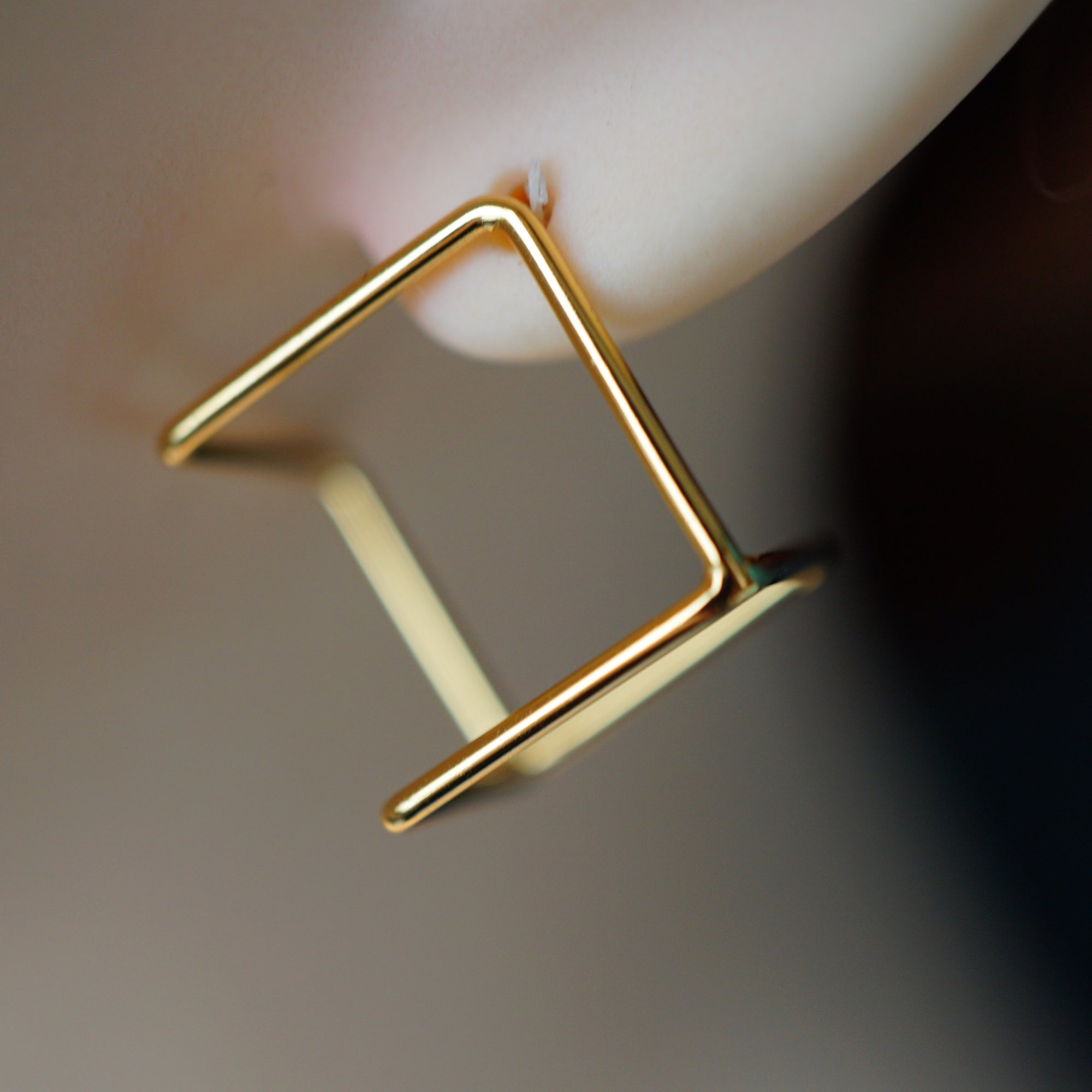 3D Cube Minimalist Earrings