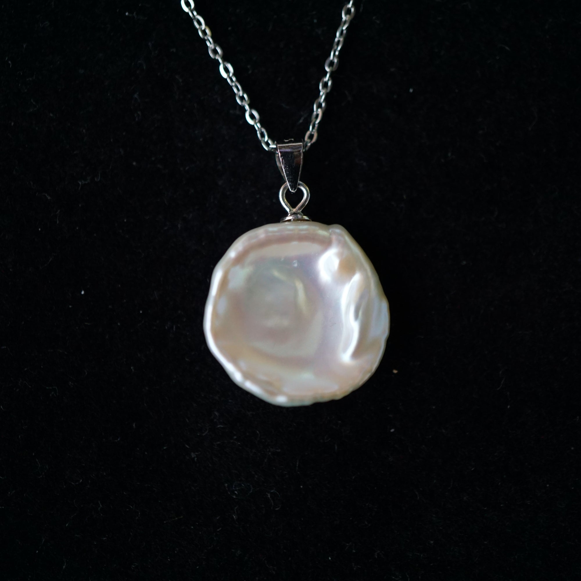 Natural Large Keshi Pearl Necklace