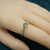 Dainty Green Sapphire Silver Ring