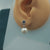 Sapphire-Look Pearl Earrings