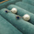 Sapphire-Look Pearl Earrings
