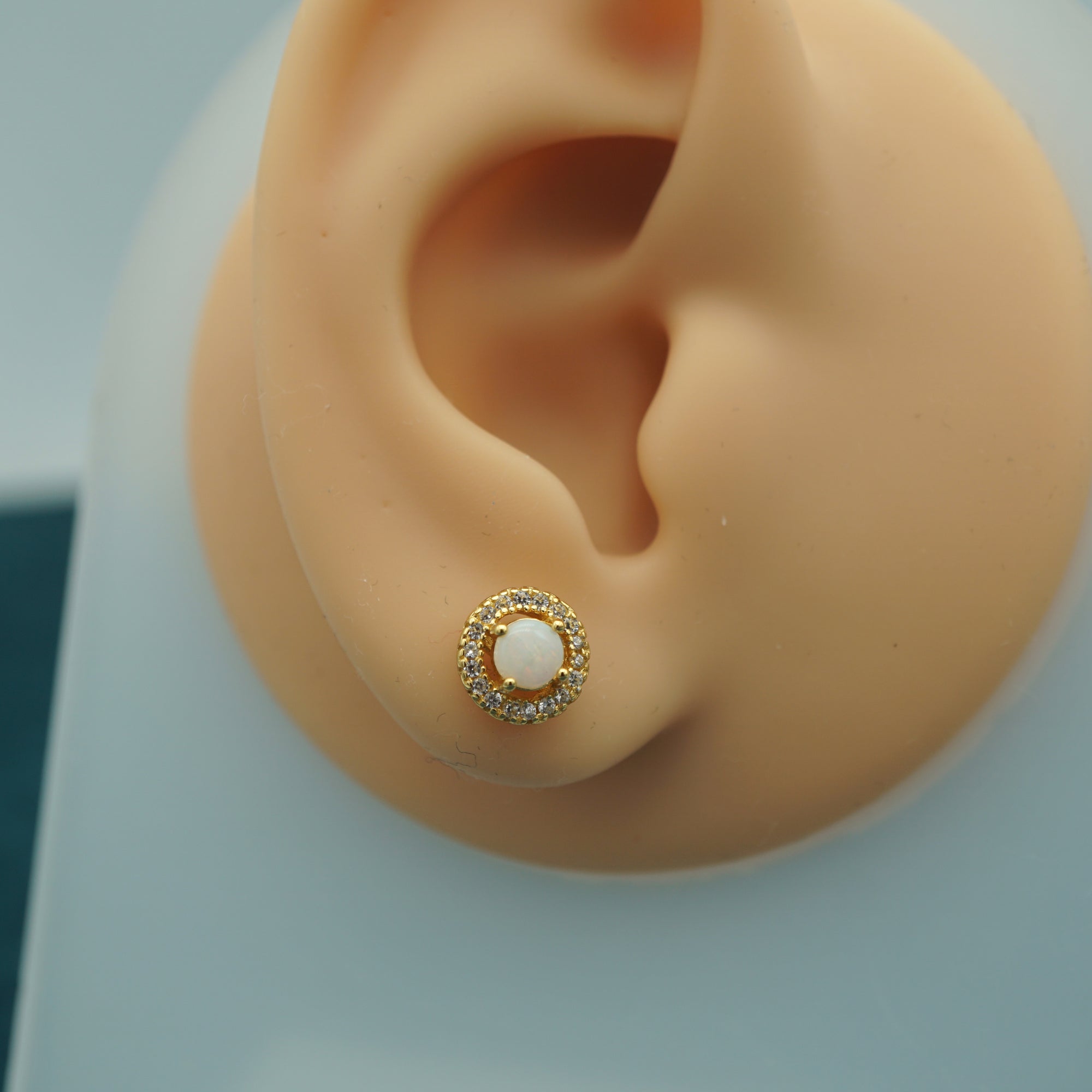 Genuine White Opal Earrings - October Birthstone Beauty