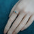 Australian Opal Ring: Sterling Silver Elegance-Vsabel Jewellery