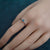 Simple Australian Opal Ring: Sterling Silver Elegance-Vsabel Jewellery