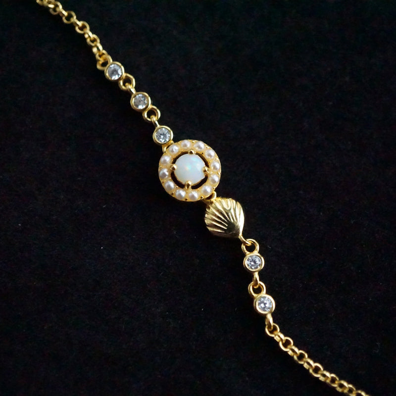 White Opal Bracelet: Exquisite Elegance-Vsabel Jewellery