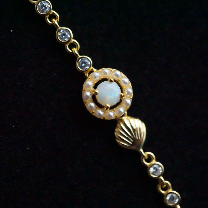 White Opal Bracelet: Exquisite Elegance-Vsabel Jewellery