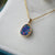 Simple Opal Pendant in 14K Gold-Vsabel Jewellery