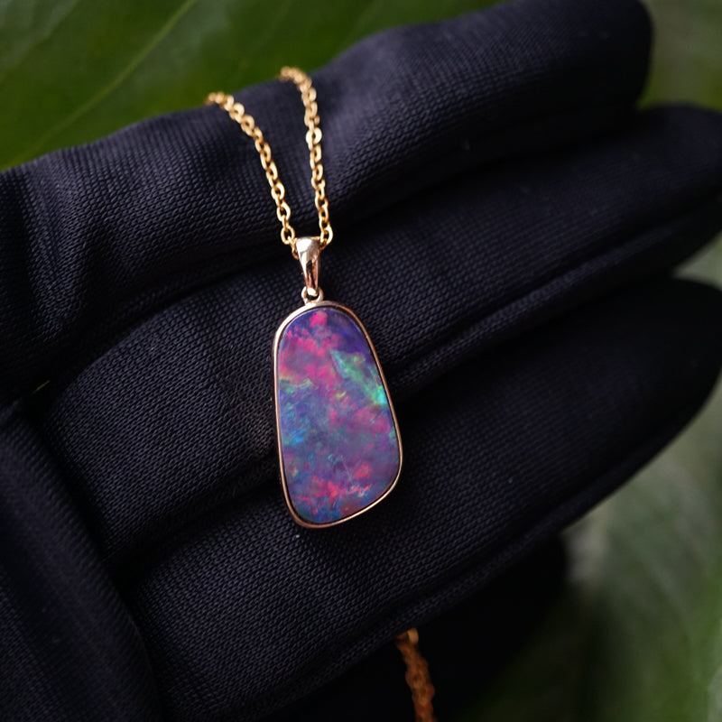 Dainty White Opal Stone Pendant Droplet Fire Opal Necklace Amulet Handmade  | eBay