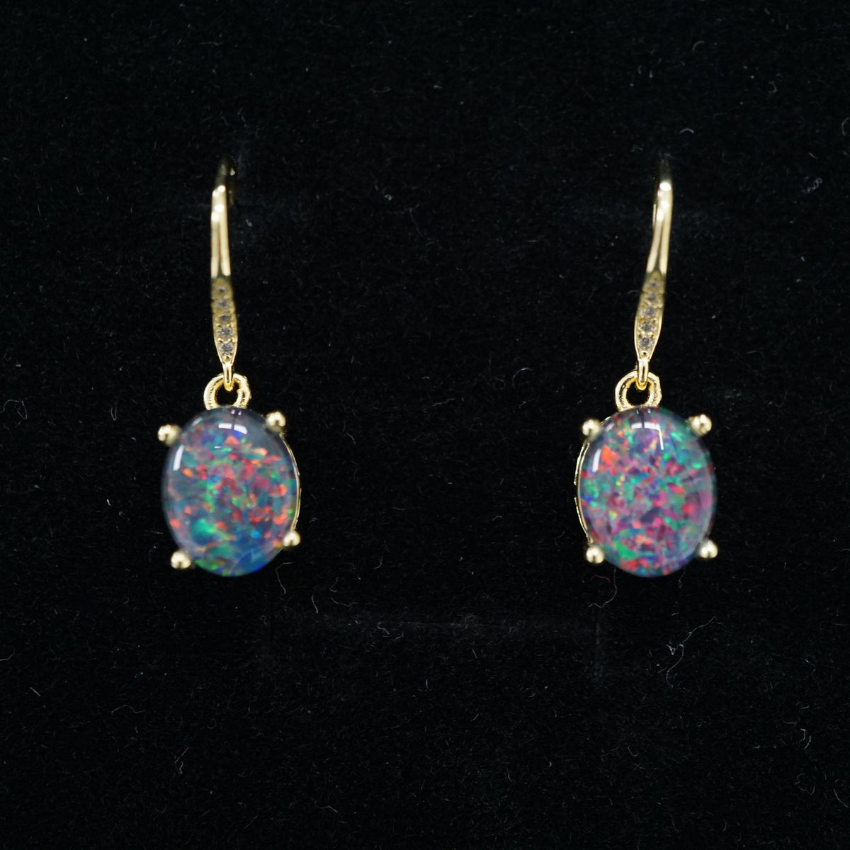 Mesmerizing Triplet Opal Earrings