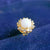 18k Gold Plated Sparkling Brilliance Crystal Opal Stud Earrings