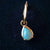 Genuine 18k Gold Plated Ethiopian Opal Earrings