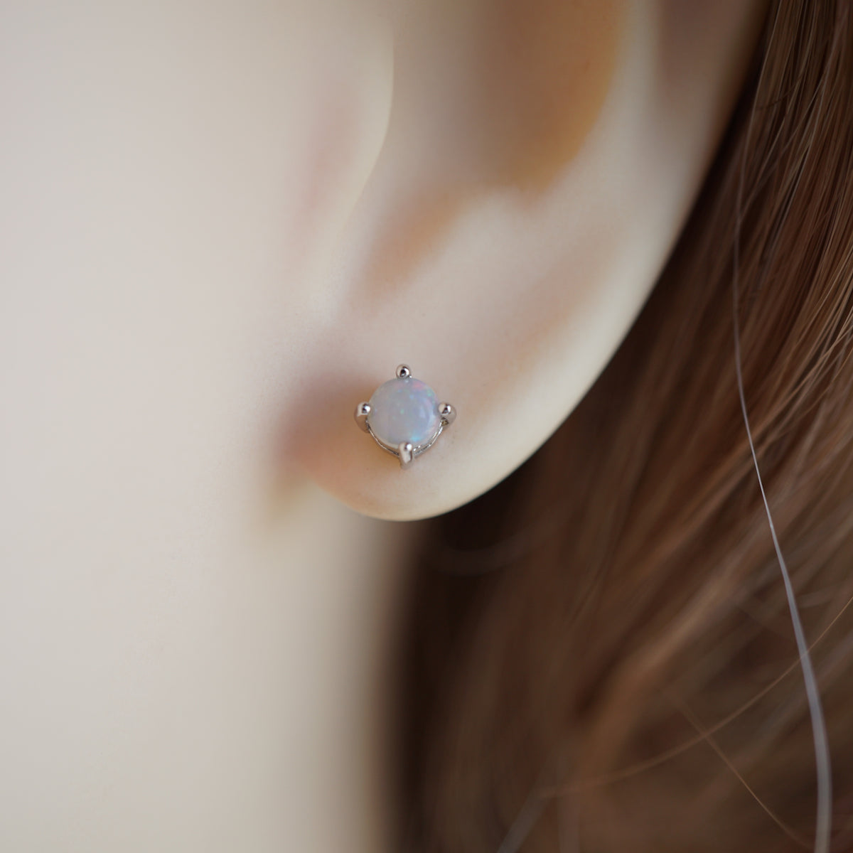 Opal Minimalist Studs