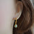 Genuine 18k Gold Plated Ethiopian Opal Earrings