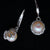 Delicate freshwater pearl earrings, 925 sterling silver, pearl drop hook earring-Vsabel Jewellery