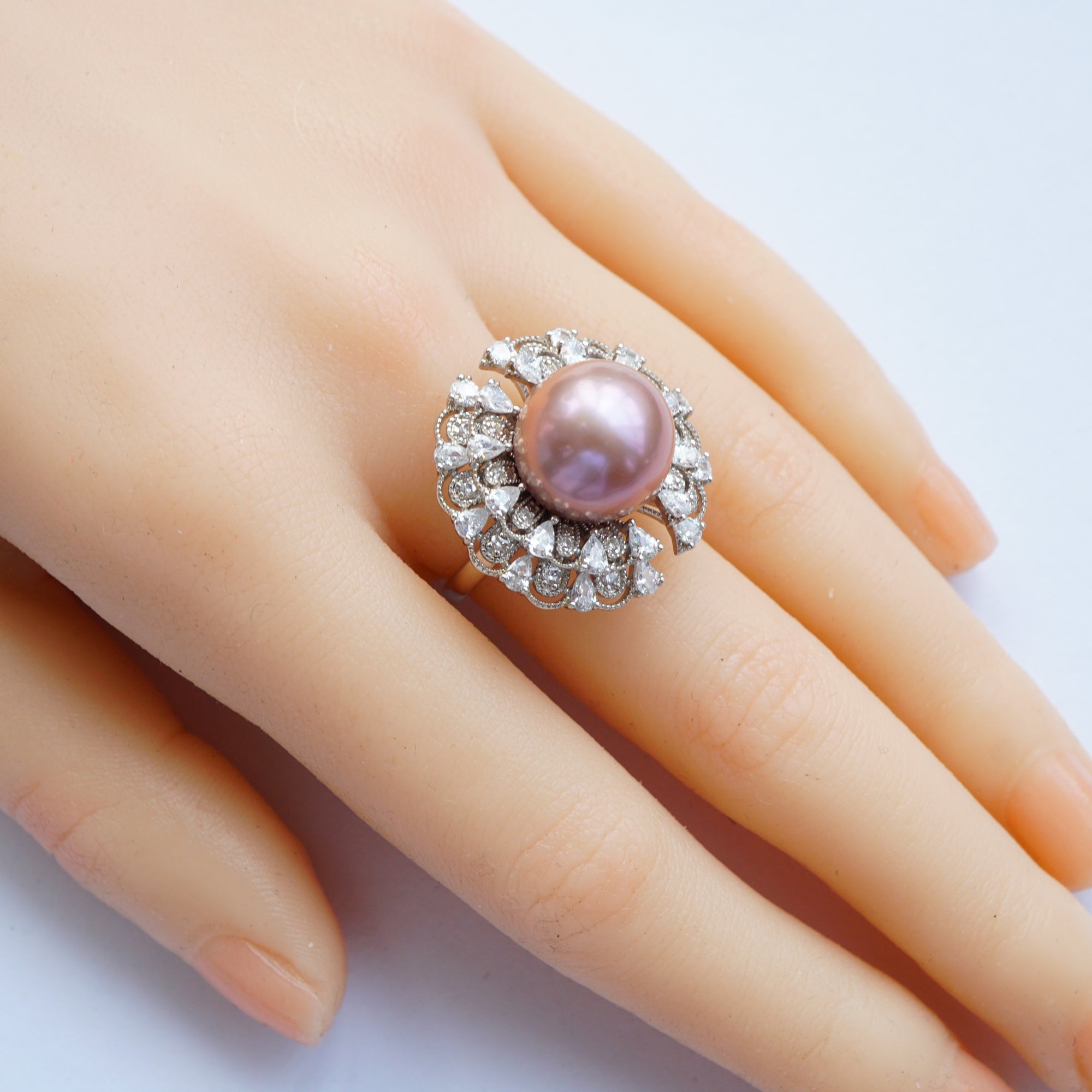 Lavender Freshwater Pearl Ring