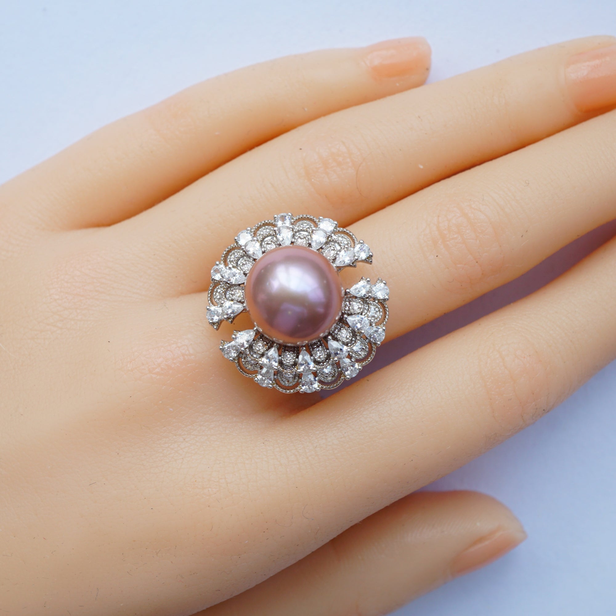 Lavender Freshwater Pearl Ring