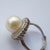 Dainty Wedding Freshwater Pearl Ring - Sterling Silver