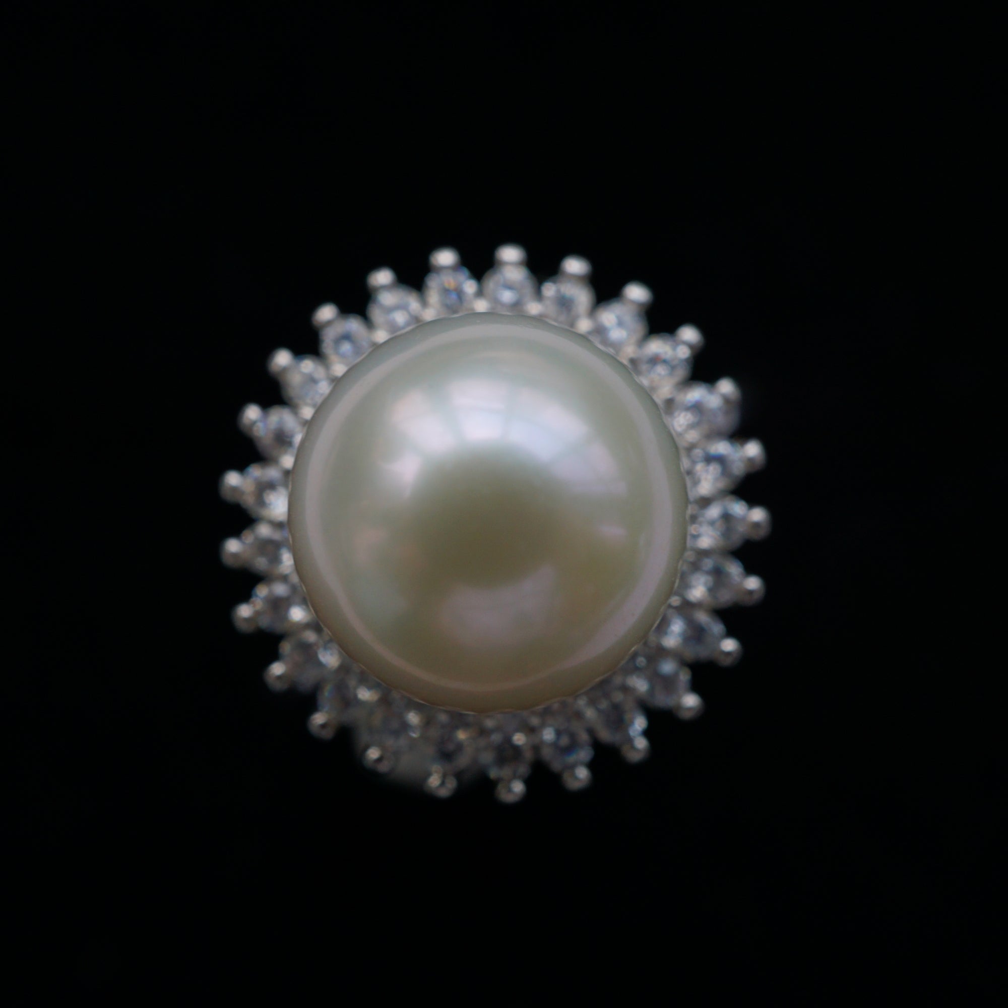 Dainty Wedding Freshwater Pearl Ring - Sterling Silver