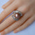 Elegant Sterling Silver Purple Pearl Ring