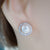 Dainty Silver Wedding Pearl Studs