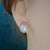 Dainty Silver Wedding Pearl Studs