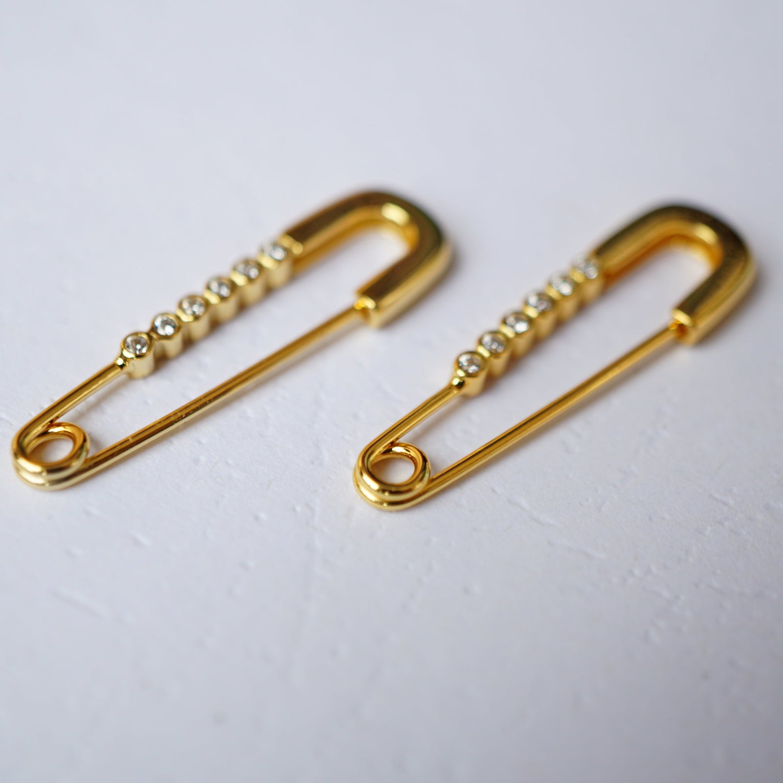 Safety Pin Minimalist Earrings