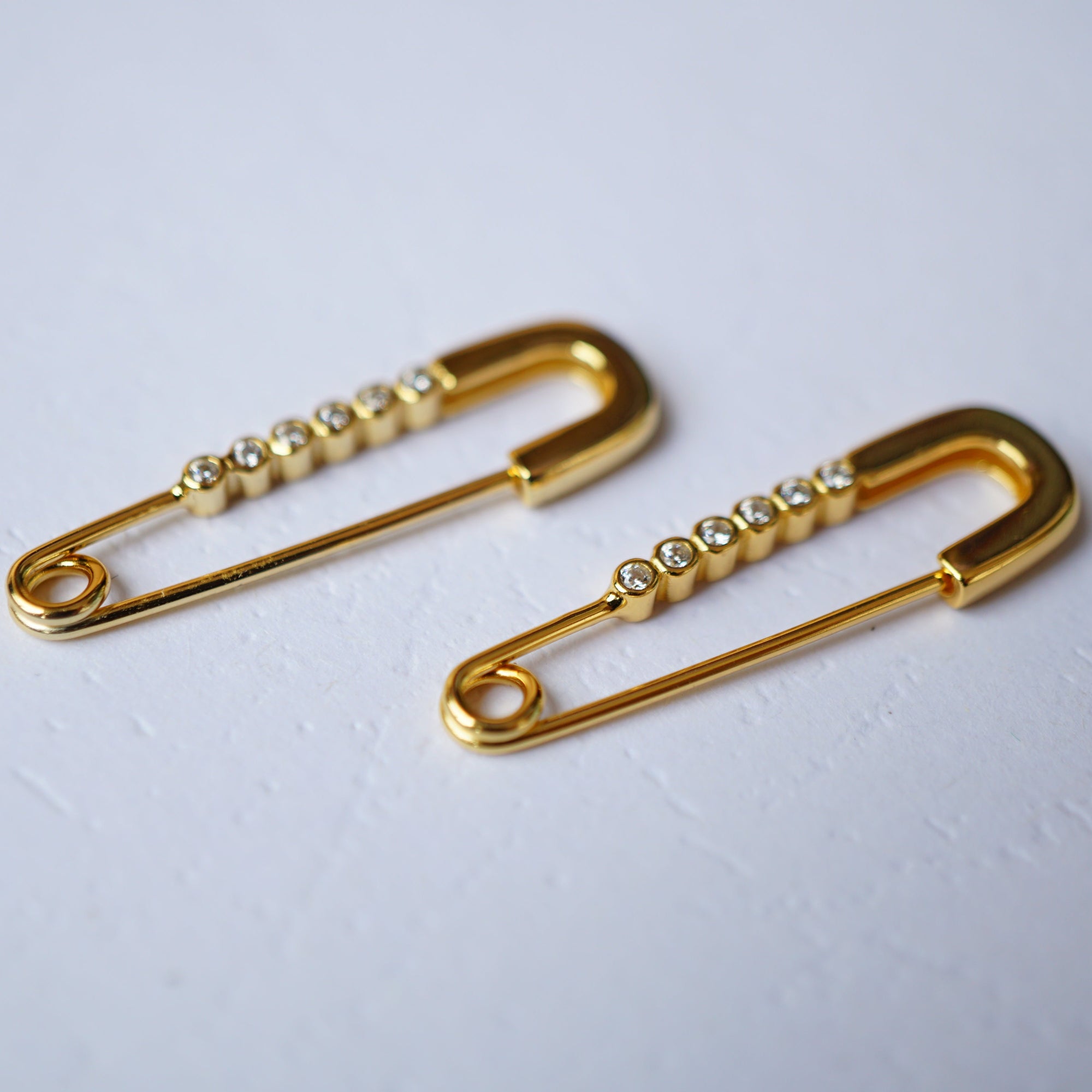 Safety Pin Minimalist Earrings